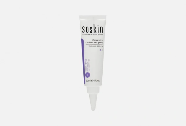Сыворотка для ухода за областью глаз «Экстра–уход» Soskin-Paris Eye Care Serum Wrinkles Puffiness Dark Circles,  30 мл